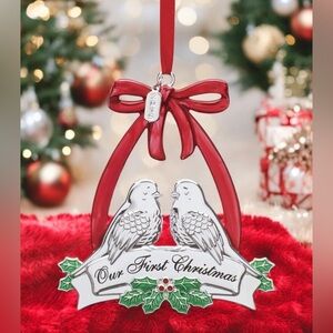 MSRP $40 Lenox 2019 Our First Christmas Together Doves Ornament 884927
